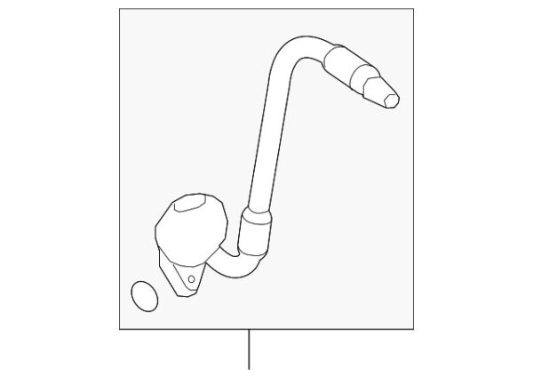 A2048306115 - Mercedes-Benz C-Class W204 A/C refrigerant suction hose A2048306115