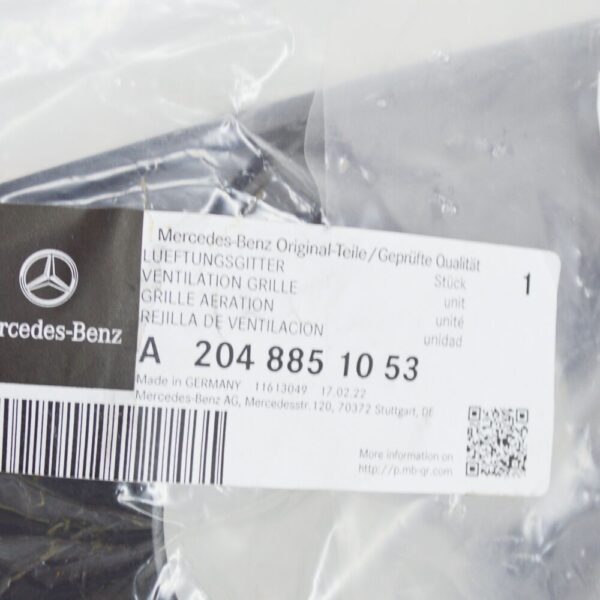 A2048851053 - MERCEDES-BENZ C W204 Front Bumper Right Grille A2048851053 NEW GENUINE