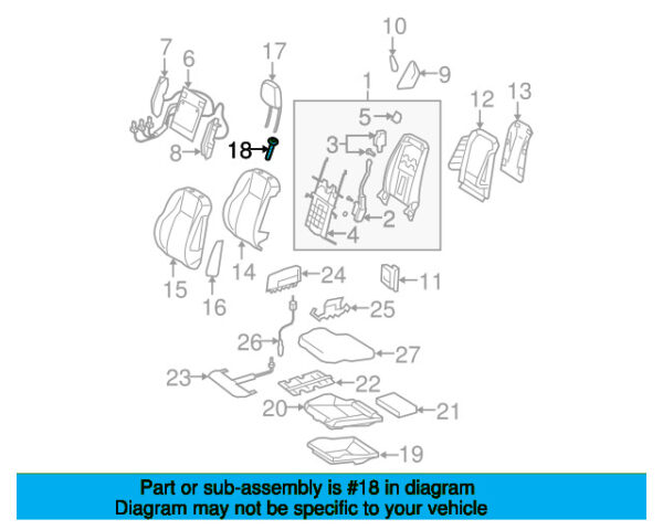 A2049700841647E94 - Mercedes-Benz C-Class W204 Front Right Outer Headrest Guide A2049700841647E94