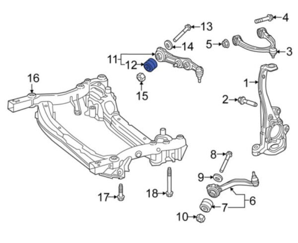 A2053523001 - MB AMG GT X290 Handlebar Support Joint A2053523001 NEW ORIGINAL