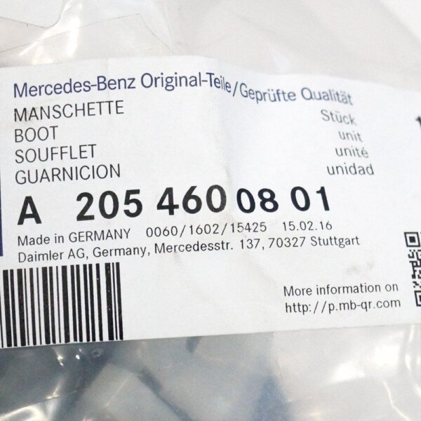 A2054600801 - Mercedes-Benz C-Class W205 New Genuine Steering Wheel Column Rubber A2054600801