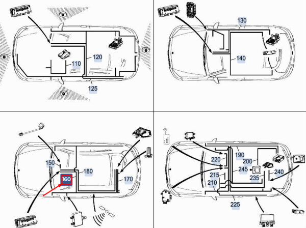 A2055403419 - NEW MERCEDES-BENZ C COUP� C205 GPS ELECTRIC HARNESS A2055403419 GENUINE
