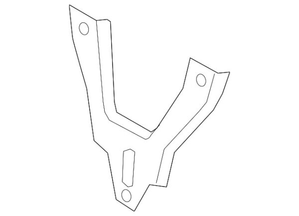 A2056201600 - Mercedes-Benz C-Class A205 Right Radiator Mount Plate A2056201600