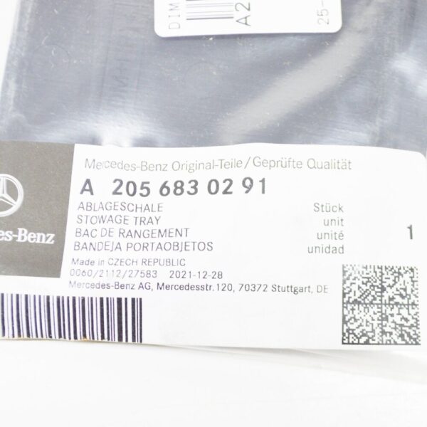 A2056830291 - MERCEDES-BENZ C W205 Storage Compartment Tray A2056830291 NEW GENUINE