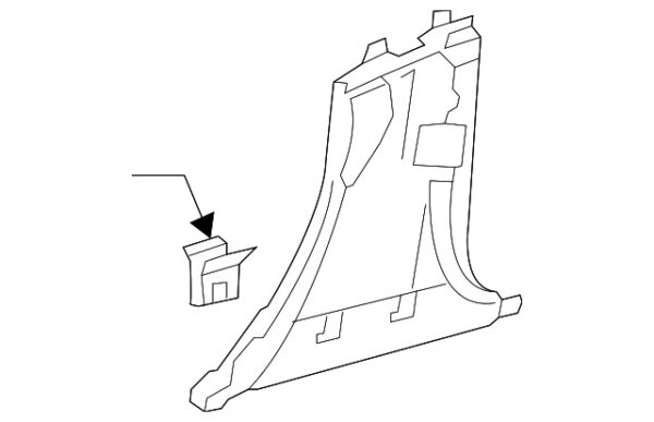 A20569000257H52 - Mercedes-Benz C-Class A205 Door Column Post Trim Set A20569000257H52