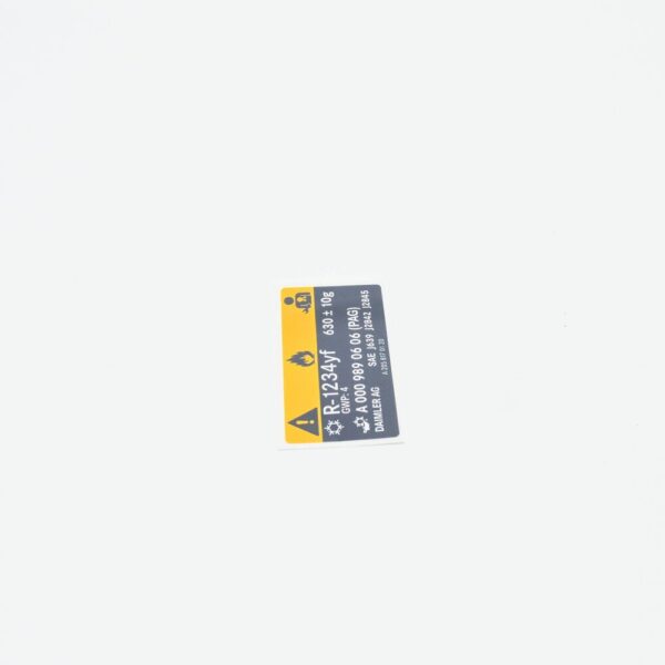A2058170120 - NEW MB GLC COUPE C253 AIR CONDITIONING INFORMATION LABEL A2058170120 ORIGINAL