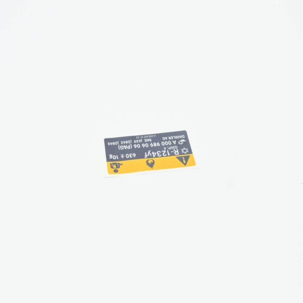 A2058170120 - NEW MB GLC COUPE C253 AIR CONDITIONING INFORMATION LABEL A2058170120 ORIGINAL