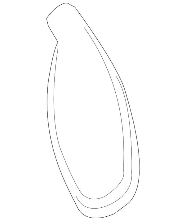 A205824000064 - Mercedes-Benz C-Class A205 windshield wiper arm cover front left