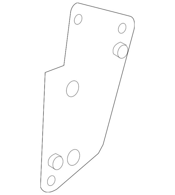 A2097700123 - Mercedes-Benz CLK-Class C209/A209 Left Convertible Deck Mounting Plate