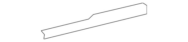 A2097800661 - Mercedes-Benz CLK-Class C209/A209 sunroof guide rail right