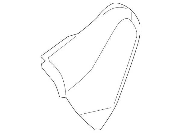 A20991823308J12 - Mercedes-Benz CLK-Class C209/A209 Left Upper Outer Seat Rail Cover