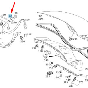 A2107500226 - NEW MERCEDES-BENZ C W204 REAR LID END STOP A2107500226 ORIGINAL