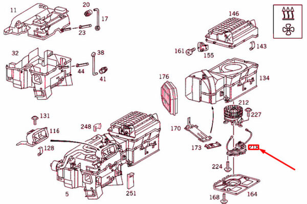 A210870021039 - NEW MERCEDES-BENZ E W210 BLOWER MOTOR REGULATOR A210870021039 ORIGINAL