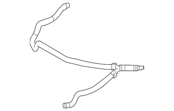 A2115011225 - Mercedes-Benz E-Class W211 Engine Coolant Overflow Hose A2115011225