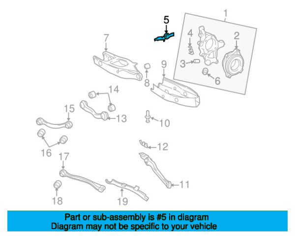 A2115460143 - Mercedes-Benz E-Class W211 ABS Wheel Speed Sensor Harness Top Right