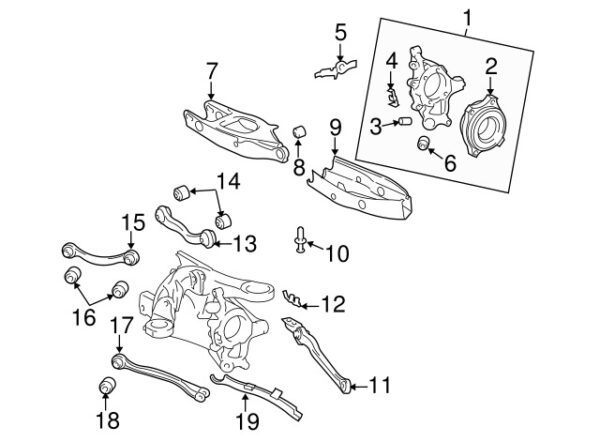 A2115460143 - Mercedes-Benz E-Class W211 ABS Wheel Speed Sensor Harness Top Right