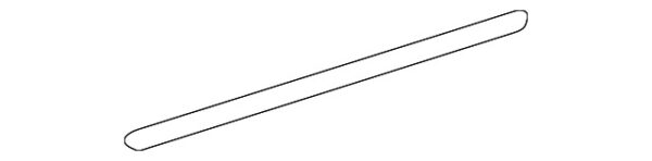 A2117301178 - Mercedes-Benz E-Class W211 rear lower door gasket A2117301178