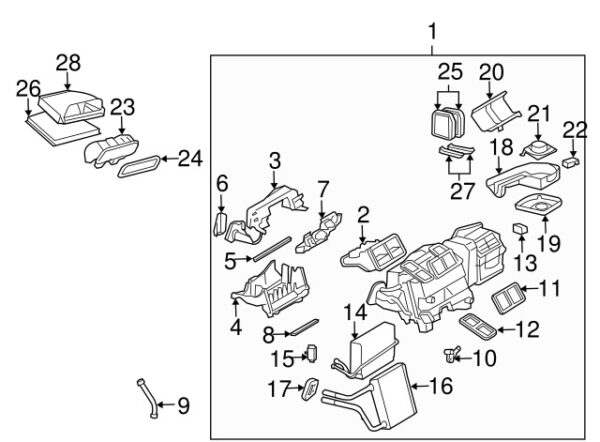 A2118300044 - NEW MERCEDES-BENZ E CLS CLASS INSTRUMENT PANEL AIR CHANNEL A2118300044 ORIGINAL