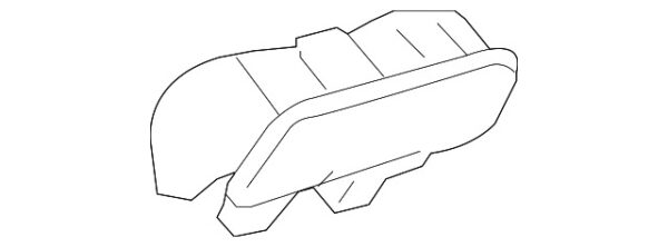 A2118300044 - NEW MERCEDES-BENZ E CLS CLASS INSTRUMENT PANEL AIR CHANNEL A2118300044 ORIGINAL