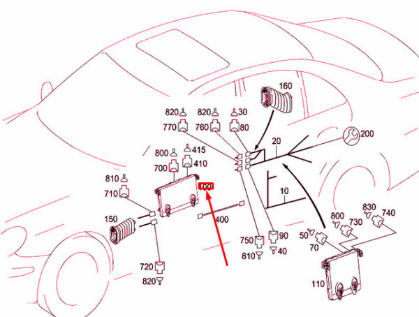 A2118702785 - NEW MERCEDES-BENZ E W211 FRONT LEFT DOOR CONTROL UNIT MODULE A2118702785