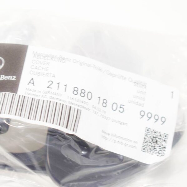A21188018059999 - New Genuine MB E W211 Headlight Washer Cover Cap Right Primed A21188018059999