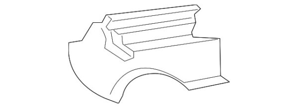 A21191926207F72 - Mercedes-Benz E-Class W211 Front Right Inner Seat Track Cover A21191926207F72