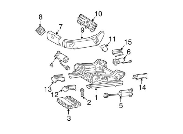 A21191926207F72 - Mercedes-Benz E-Class W211 Front Right Inner Seat Track Cover A21191926207F72