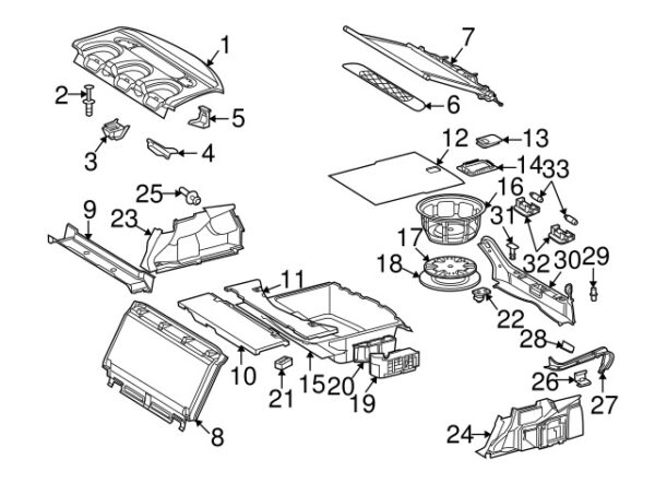 A21197803298K67 - NEW MERCEDES-BENZ CLS CLASS REAR LEFT SEAT BELT ANCHOR PLATE COVER GENUINE
