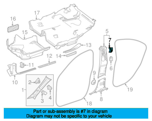 A21200006818N84 - Mercedes-Benz E-Class W212 Dress Hook A21200006818N84