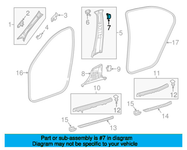 A21200006819051 - Mercedes-Benz E-Class W212 Dress Hook A21200006819051