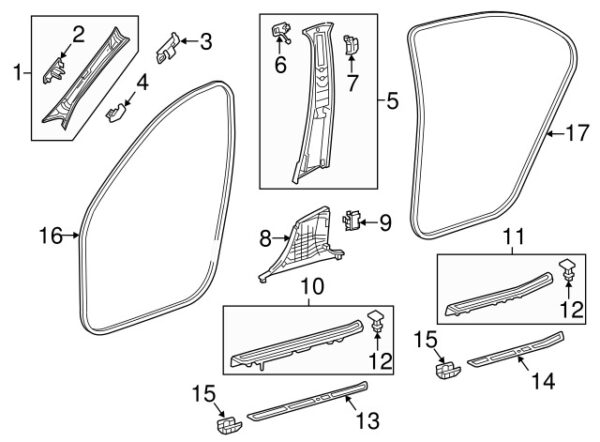 A21200006819051 - Mercedes-Benz E-Class W212 Dress Hook A21200006819051