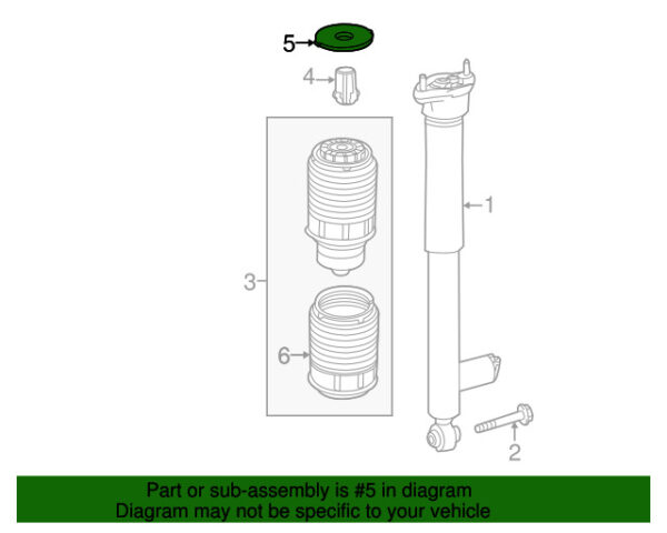 A2123240084 - NEW MERCEDES-BENZ E CLS CLASS AIR SUSPENSION SPRING WASHING MACHINE A2123240084