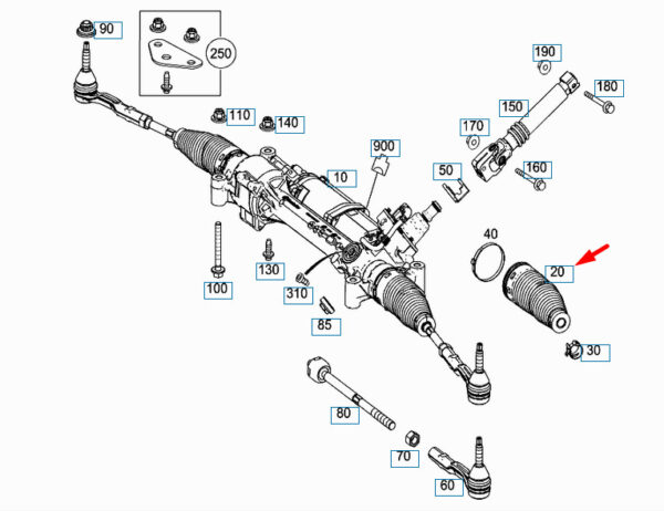 A2124630496 - NEW MERCEDES-BENZ E-CLASS W212 TAX RACK RUBBER BOAT A212463049664 ORIGINAL