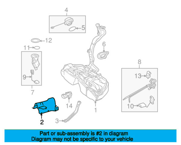 A2124700247 - Mercedes-Benz E-Class W212 fuel tank protection A2124700247