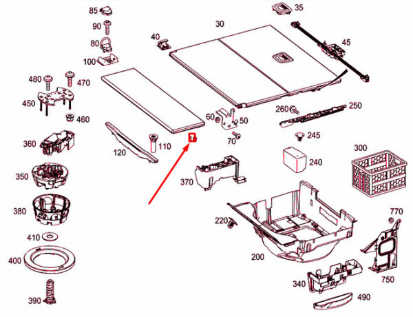 A21268007029J28 - NEW MB E W212 LOAD COMPARTMENT FRONT CARGO FLOOR A21268007029J28 OEM