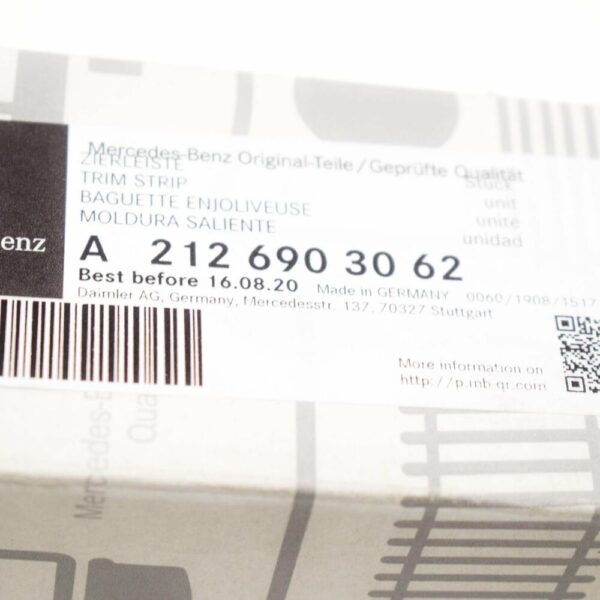 A2126903062 - NEW MB E W212 REAR DOOR RIGHT SIDE LOWER MOLDING STRIP A2126903062 ORIGINAL