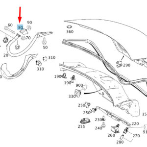 A2127500026 - NEW MERCEDES-BENZ C W204 REAR LID A2127500026 GENUINE