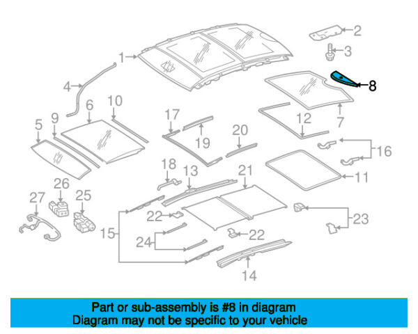 A2127840006 - Mercedes-Benz E-Class W212 Radio Antenna Cover A2127840006