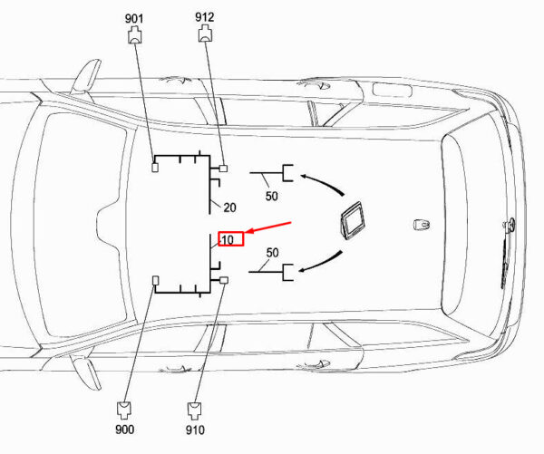 A2128204613 - New MERCEDES-BENZ E W212 Front Seat Adjustment Harness A2128204613