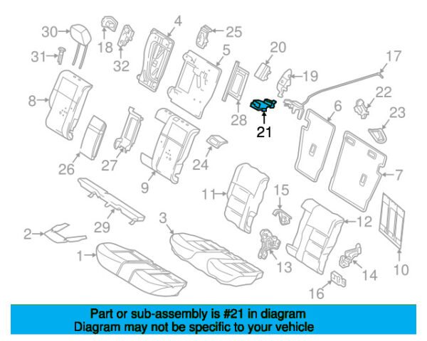 A2128206710 - Mercedes-Benz E-Class W212 Electric Seat Switch A2128206710