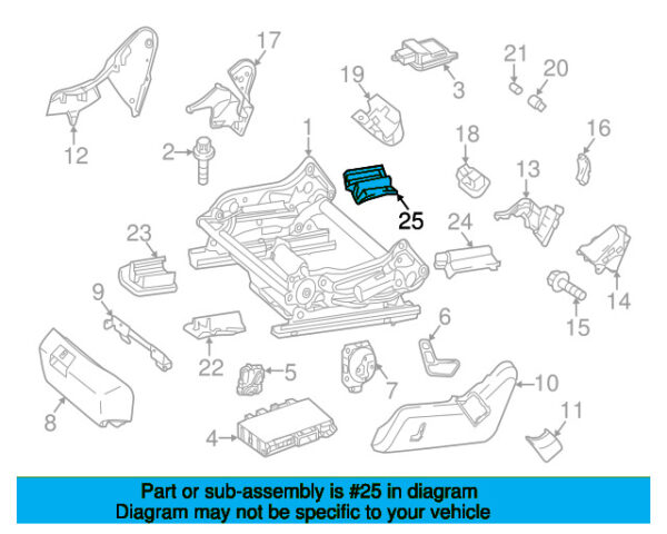 A2129191620649051 - Mercedes-Benz E-Class W212 Seat Track Cover A2129191620649051
