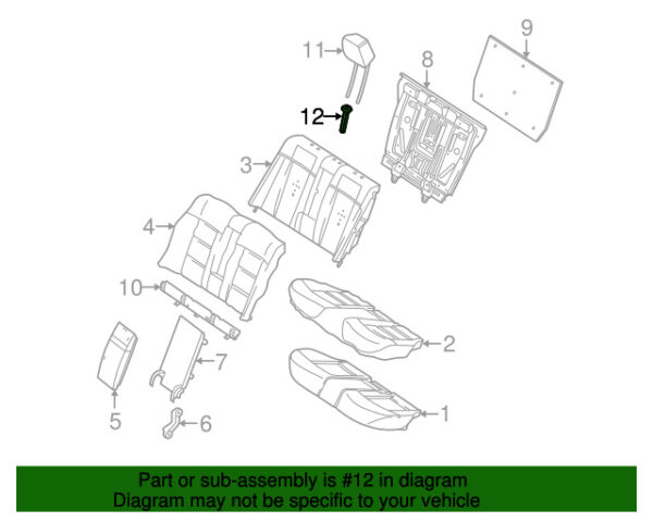 A21297001418N84 - NEW MERCEDES-BENZ E CLASS REAR LEFT HEADREST GUIDE A21297001418N84 ORIGINAL