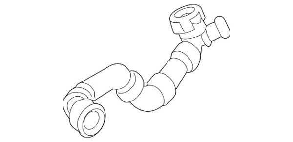 A213501170164 - Mercedes-Benz E-Class All-Terrain Right Radiator Coolant Hose A213501170164