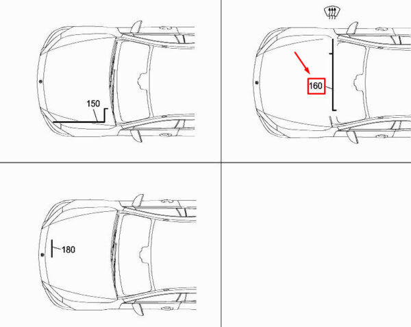 A2135402469 - NEW MERCEDES-BENZ CLS C257 HEATED WINDSHIELD WIRING HARNESS A2135402469