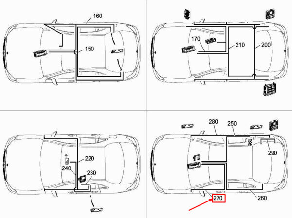 A2135406907 - NEW MERCEDES-BENZ E W213 GPS ELECTRICAL WIRING HARNESS A2135406907
