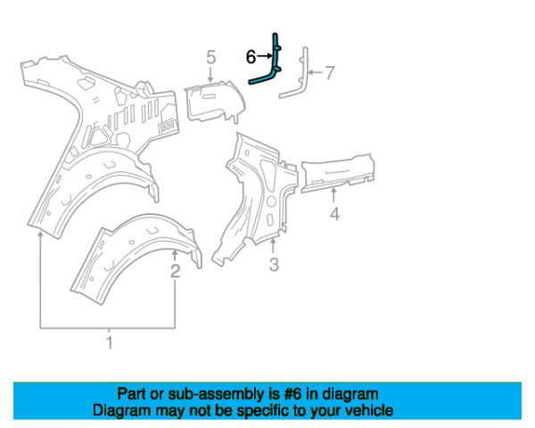 A2136802025 - Mercedes-Benz E-Class All-Terrain, Right Interior Body C-Pillar Diversion Plate