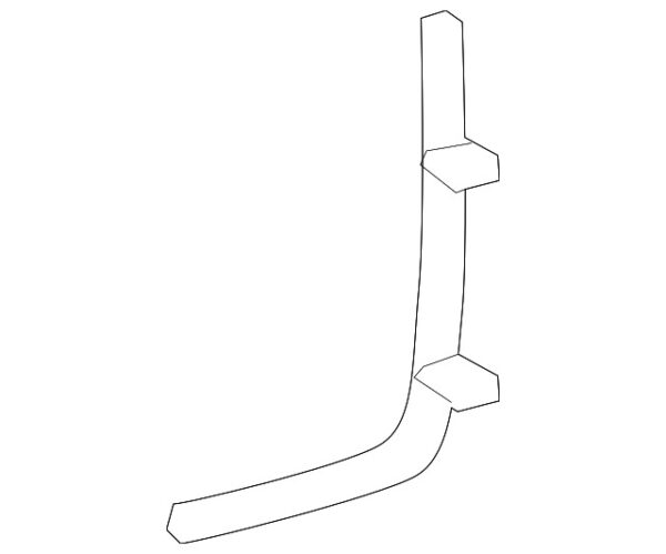 A2136802025 - Mercedes-Benz E-Class All-Terrain, Right Interior Body C-Pillar Diversion Plate