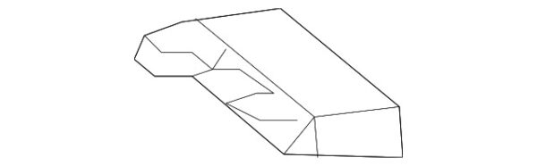A2136927100 - Mercedes-Benz E-Class all-terrain roof insulator rear left A2136927100