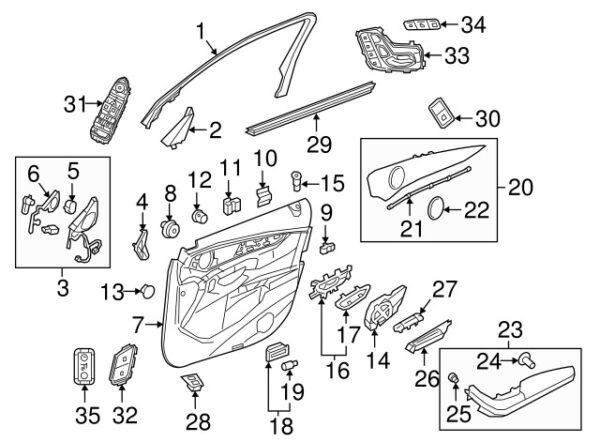 A2137272300649051 - Mercedes-Benz E-Class All-Terrain Switch Bezel for Electrically Adjustable