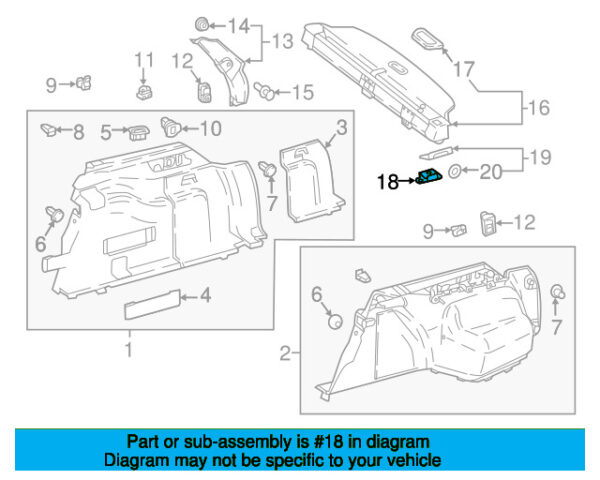 A21381002829051 - Folding seat lock rear right for Mercedes-Benz E-Class all-terrain